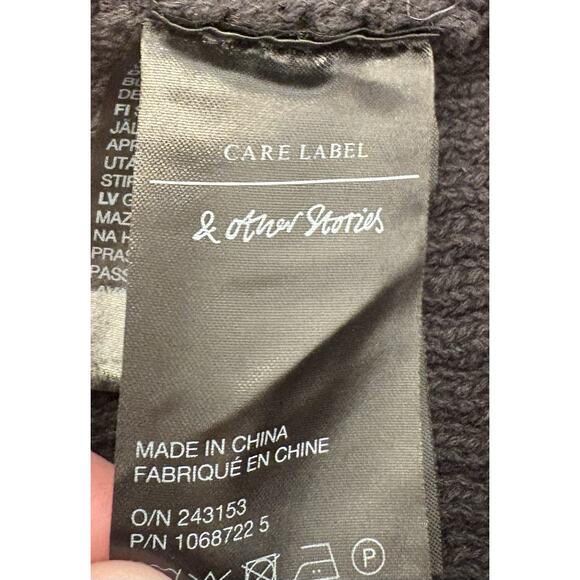 Stockholm Atelier & Other Stories Black Crochet Bra Top Size Small Boho Goth - Picture 5 of 6